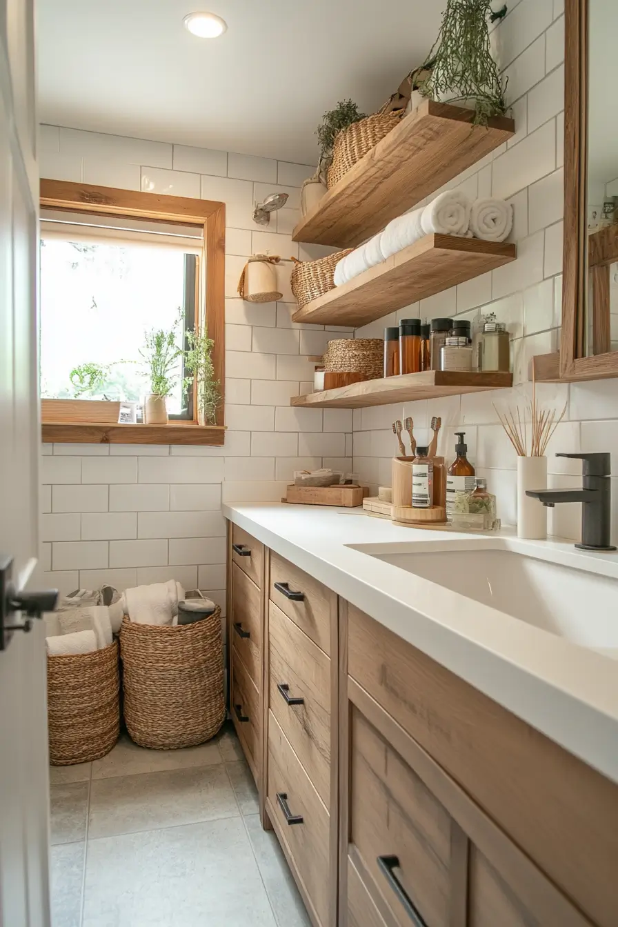 eco-friendly small bathroom