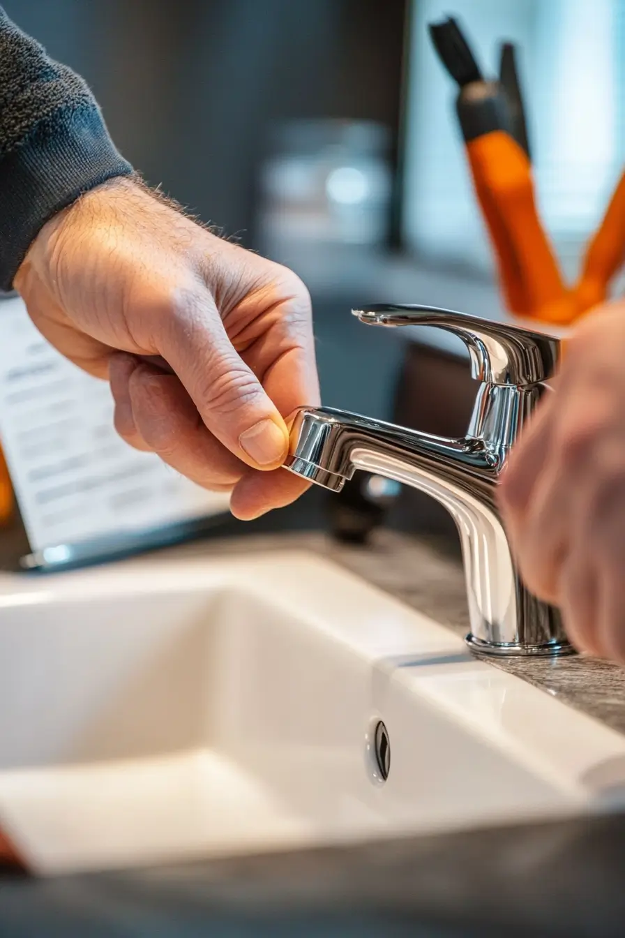 installing a new bathroom faucet